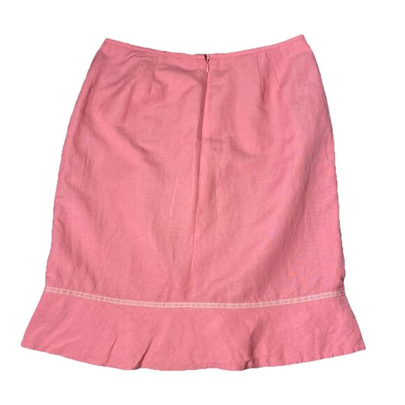 Kasper Linen Skirt‎ Pink Womens 14 - Picture 1 of 7
